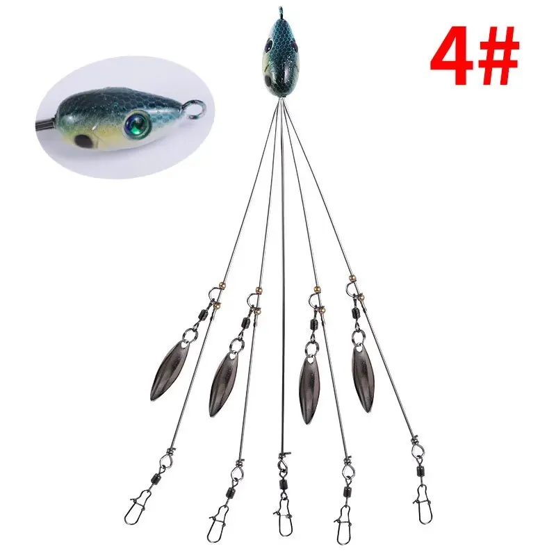 Enhanced Fishing Lure with Stainless Snap Swivel Spinner - 21.5cm, 18g