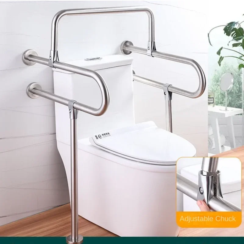304 Stainless Steel Toilet Elderly Care Equipment Home Improvement Bathroom Toilet Safety Rail Disabled Accessibility Safety Bar