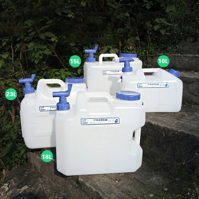 10L 15L 18L 23L Water Storage Containers With Faucet BPA-Free Portable Large Water Bucket Jug Tank for Camping Outdoor Hiking folding bucket water bucket water storage bag