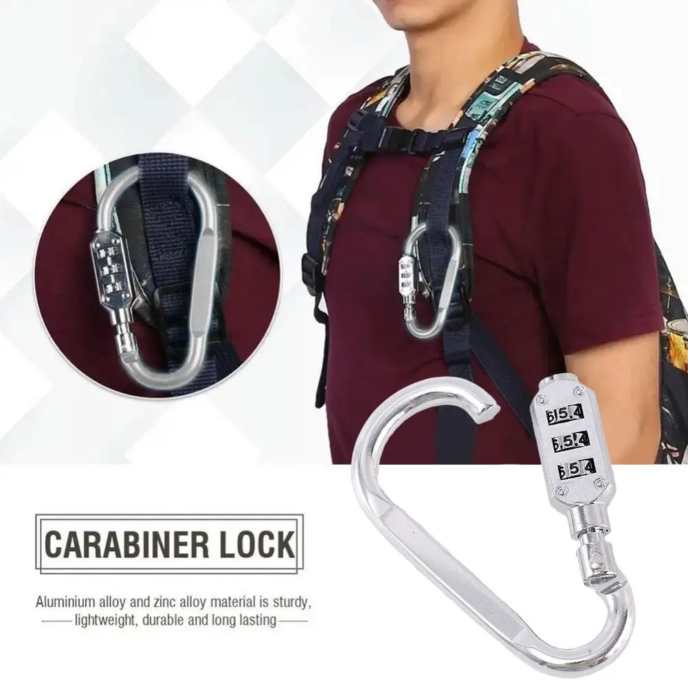 

3 Digit Dial Combination Code Number Lock Padlock Electric Lock Gear Riding Hat Scooter Helmet Anti-theft Locks Motorcycle Q4i7
