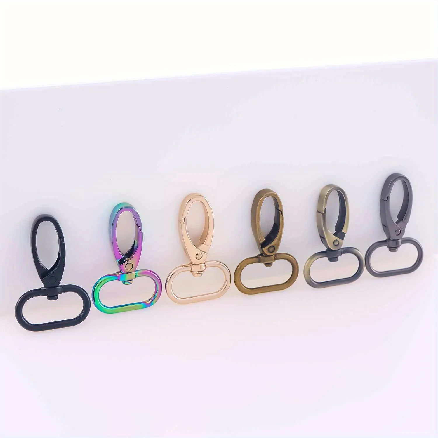 Swivel lobster clasp 5pcs Strap Bag Metal Buckles Webbing Belt Snap Hooks Keyring Carabiner DIY Accessories