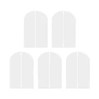 Clothing Dust Cover Transparent Thickened Washable Dust Bag PEVA Household Dust Cover Coat Suit Cover Hanging Pocket A 1
