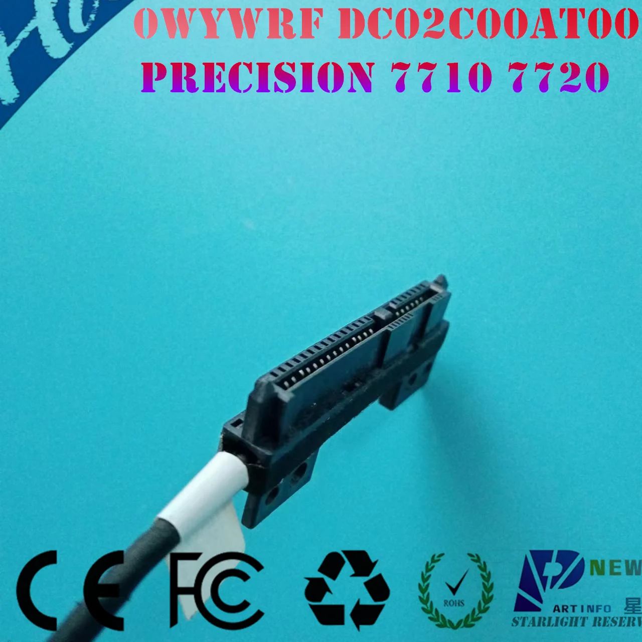 

New ORG laptop HDD/M2 SSD SATA cable connector for DELL PRECISION17 7710 7720 AAPB0 series DC02C00AT00 0WYWRF