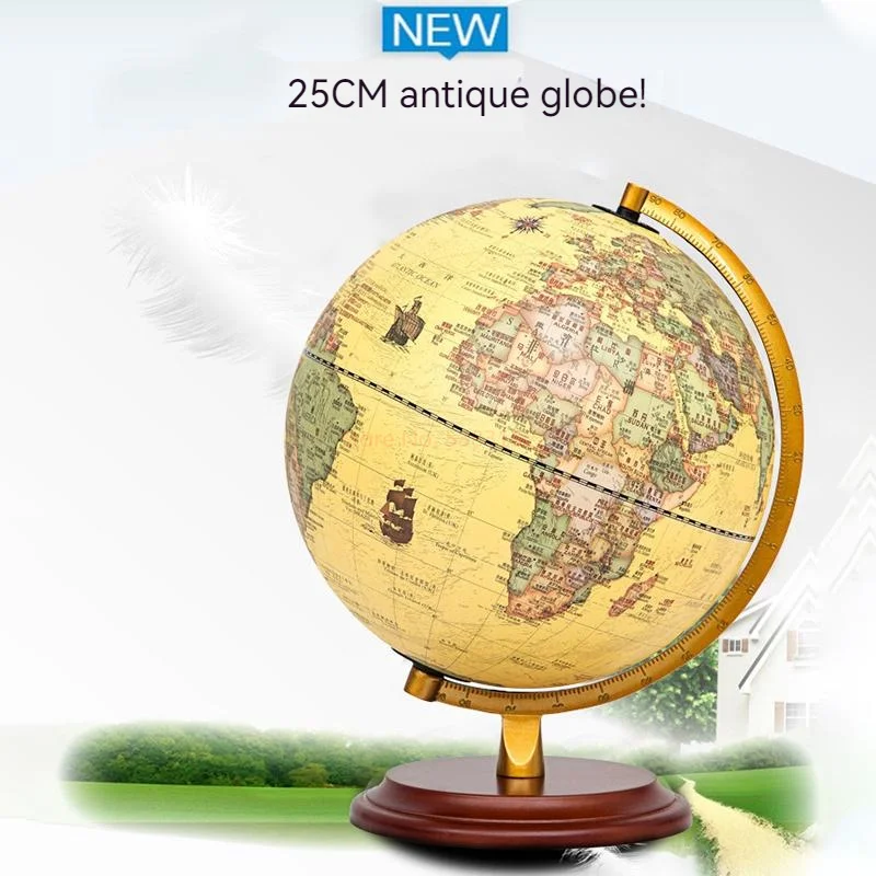 20/25cm mapa globus świata w stylu Retro Led 360 stopni obracająca się mapa  geografii świata w języku angielskim dekoracyjna lampka stołowa biurkowym _  - AliExpress Mobile
