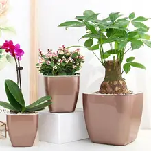 

Flower Pot Self Watering Heat Resistant PP Automatic Draining System Planter Household Supplies