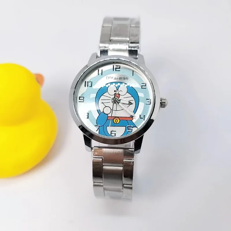 Doraemon Kids Quartz Watch – Waterproof Stainless Steel Anime Gift for Boys & Girls