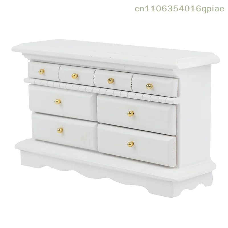 (Summer4) Meuble de chambre à coucher miniature pour maison de poupée 1:12, commode, accessoires de mobilier 1 (Summer4) Meuble de chambre à coucher miniature pour maison de poupée 1:12, commode, accessoires de mobilier 1