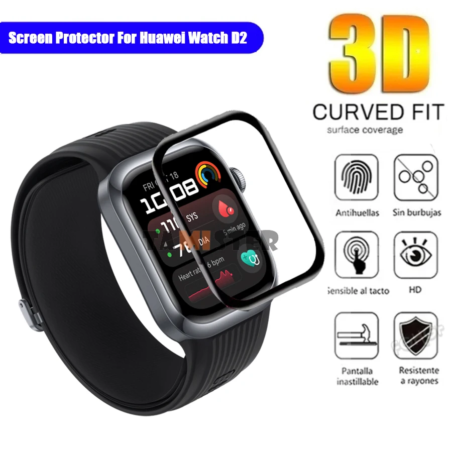 Premium 3D Curved Screen Protector for Smartwatches - Soft Film Protective Cover