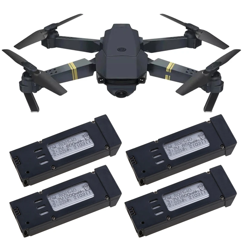 Batterie 3.7V 600-1800mAh pour EACHINE E58 S168 JY019 JD19