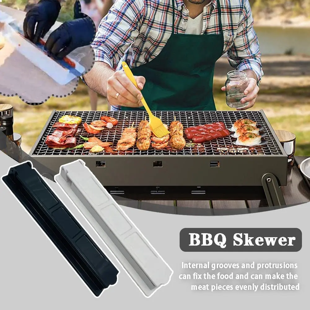 Kebab Press Maker Réutilisable BBQ Brochette Maker Kebab - Blanc