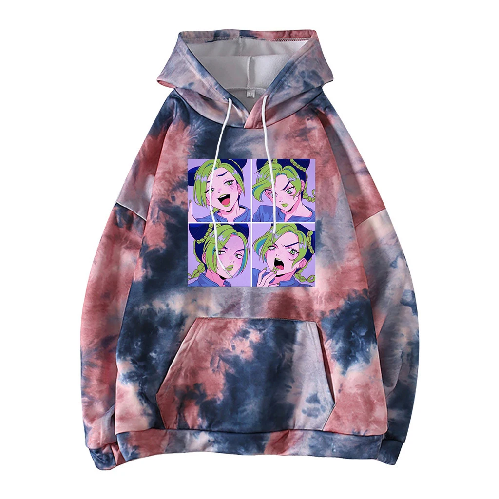 

Anime Jojo's Bizarre Adventure Hoodies Women Men Anime Hoody Size Clothing
