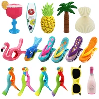 1 Pcs Plastic Beach Towel Clips For Beach Pool Chairs Cruise Ship Lounge Large Cute Clothespins Holder Pegs Clamps 1