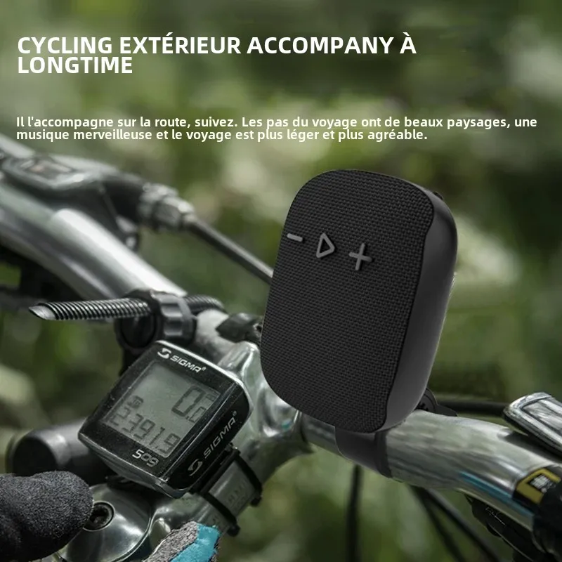 Rockmia EBS-027 Mini Bluetooth Wireless BT5.3 With Built-in Mic IPX4 Waterproof Shockproof Outdoor Backpack Bike Speaker_voghion.com