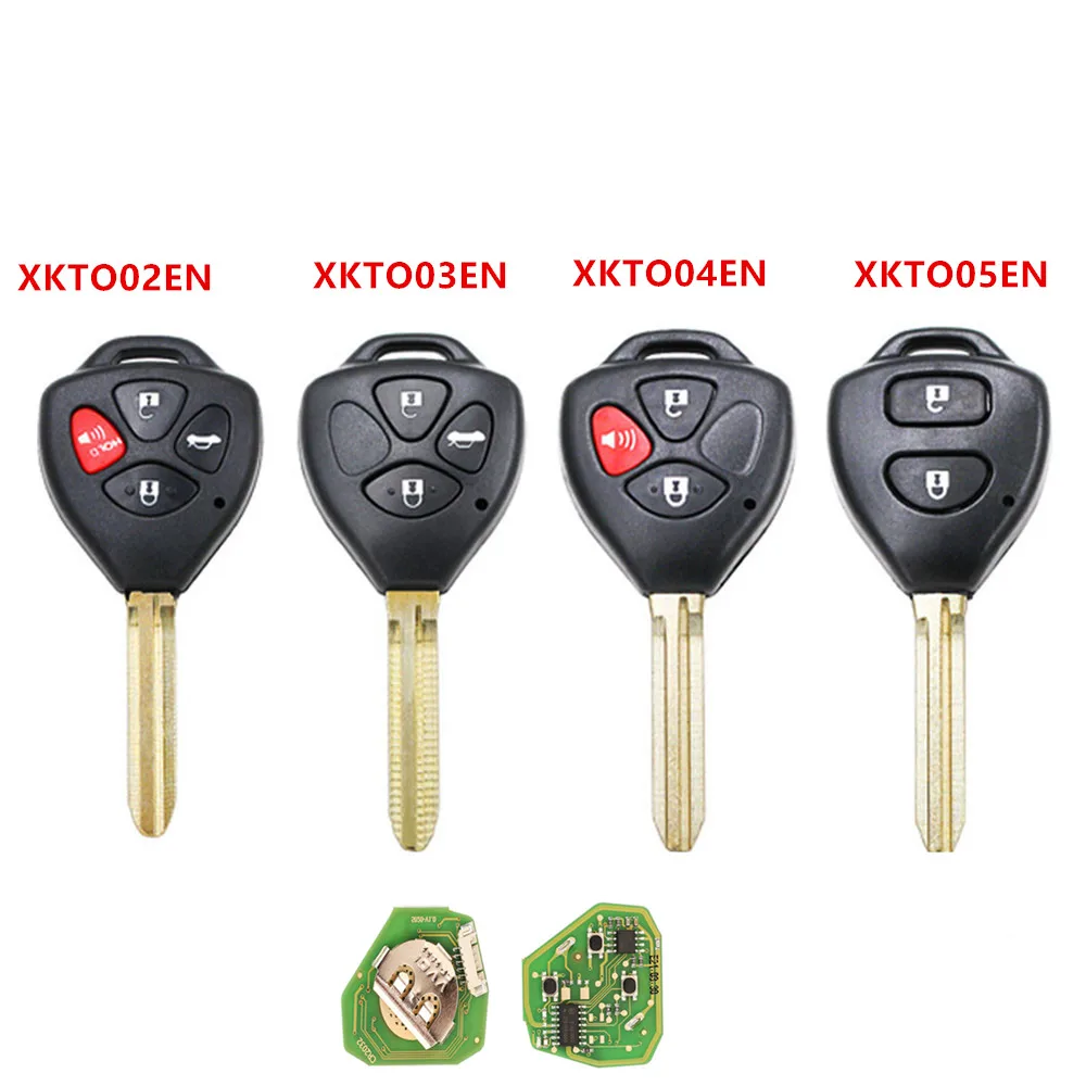 

5pcs 2/3/4 Buttons Xhose Wired Car Remote Key XKTO02EN XKTO03EN XKTO04EN XKTO05EN Car Key for Xhorse VVDI Tool Car Lock System