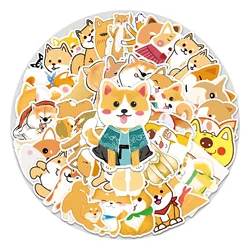 Shiba Inu – autocollants de dessin animé, 51 pièces, pour bricolage, manuel créatif, bagage, Scooter, boîte de papeterie, dessin animé 