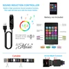 NOWYEY LED Strip 5V 5050 RGB USB Flexible Ribbon With Sound Sensor With 24 Keys Remote Control For TV Background Lighting 2
