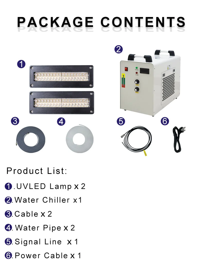 1200w UV LED Curing System Water Cooling Uv Led Curing Lampe Uv Screen Printing for Ricoh G5/G6
