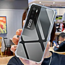Clear Shockproof Anti-Scratch Soft Case for Xiaomi Poco M3 Pro 5G - HD Transparent, 6.5 (Clear)