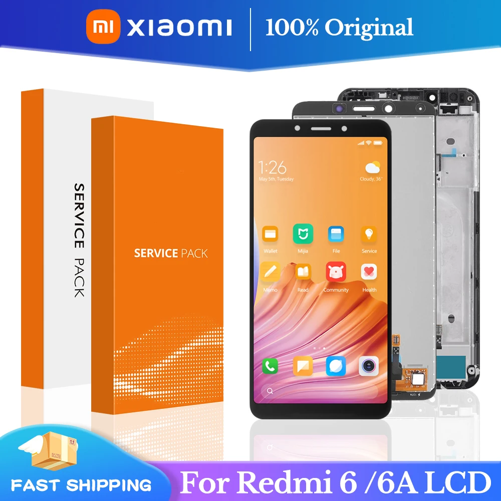 

ЖК-дисплей с рамкой для Xiaomi Redmi 6A, 5,45 дюйма, качество AAA