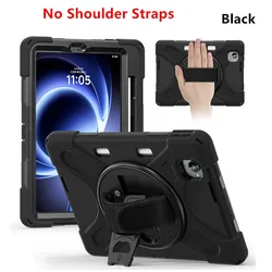 Enhanced 360° Rotating Rugged Tablet Case with Pen Holder for Xiaomi Pad Mini 8.8 (Black No Straps)