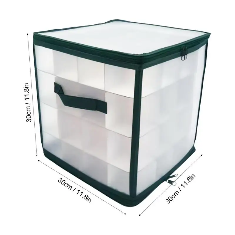 Christmas Bauble Storage Box 64Grid Baubles Storage Christmas Balls Xmas Tree Decorations Organizer Bauble Toys christmas storage box holiday decoration box