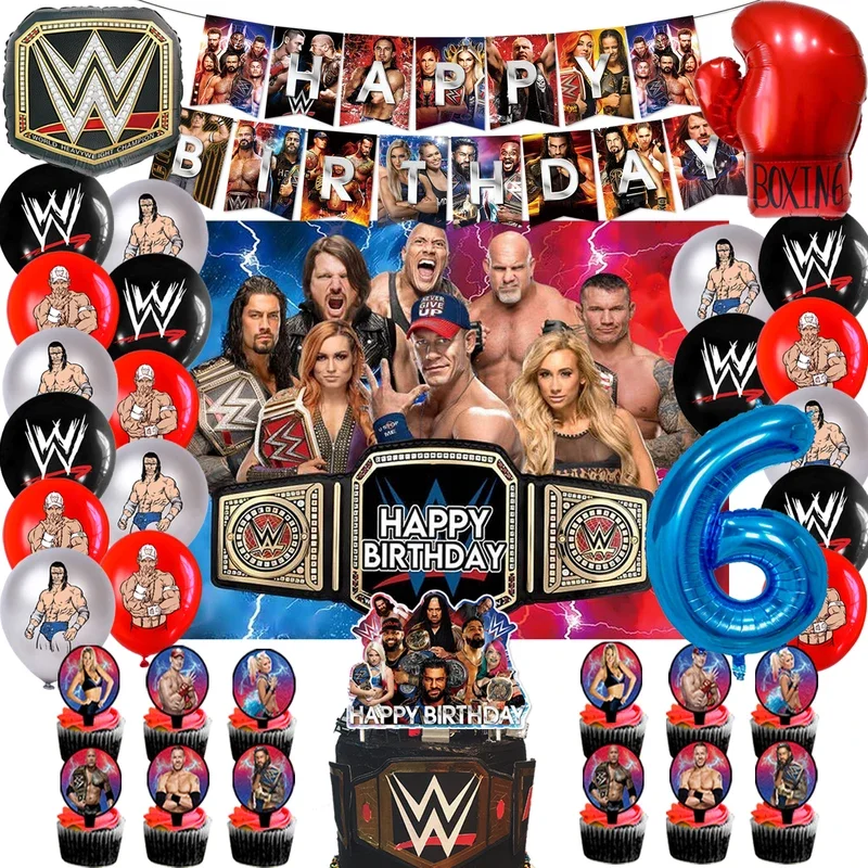 Obussgar Decorazioni Per Feste Di Compleanno Di Boxe - Striscione