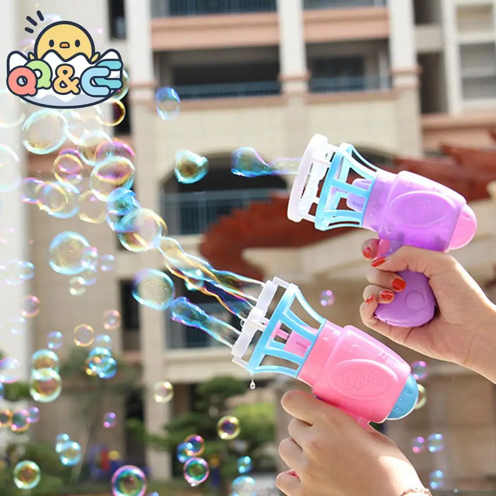 

Bubble Gun Blowing Soap Bubbles Machine Automatic Toys Summer Outdoor Party Play Toy For Kids Birthday Park Children's Day Gift