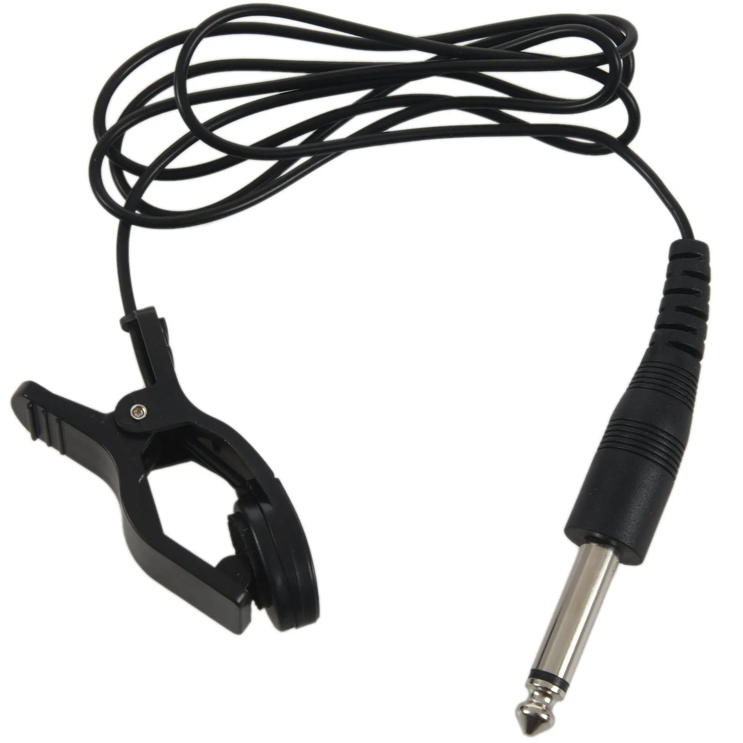 Black Universal Guitar Acoustic Clip On Pickup Piezo Contact Microphone measurement microphone