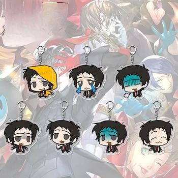 Sakamoto Ryuji Amamiya Ren Anime Portachiavi Takamaki An Men Portachiavi per le donne Cartoon Cute Figure Acrilico Portachiavi Ciondolo Regalo