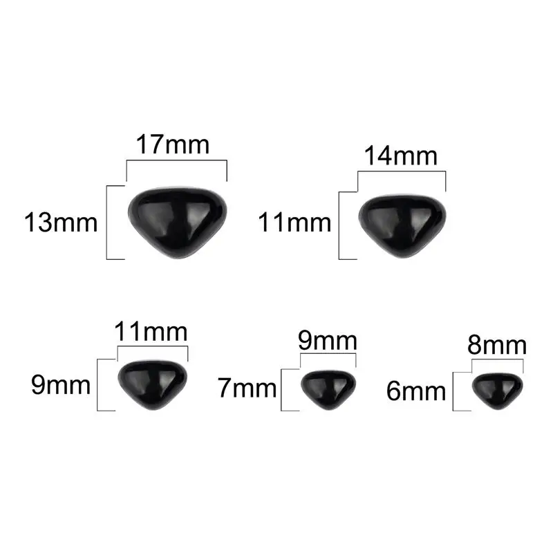 Triangle Safety Nose Plastic For DIY Doll Toy Bear Crafts Animal Safety Noses Crafts Making Puppet Toy Accessories Parts 100pcs doll handmade accessories