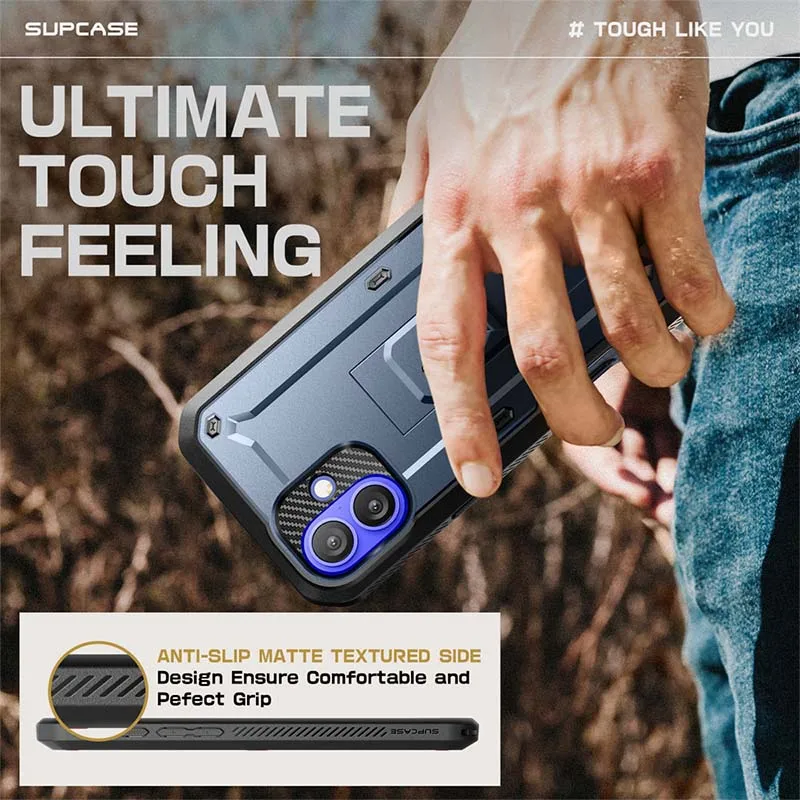 SUPCASE Heavy Duty Rugged Full-Body Phone Case with Built-in Screen Protector