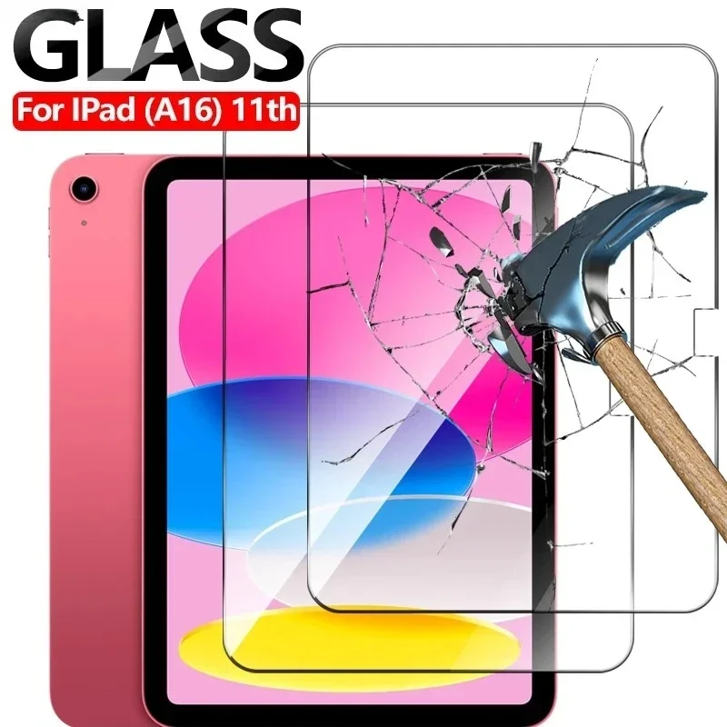 2PCS Protetor de Tela para iPad Pro 13 12.9 11 6ª Geração A16 M4 M2 2024 Air 5 4 3 2 1 9 9ª 10 10ª Geração Mini 6 10.9 10.2 9.7 Capa