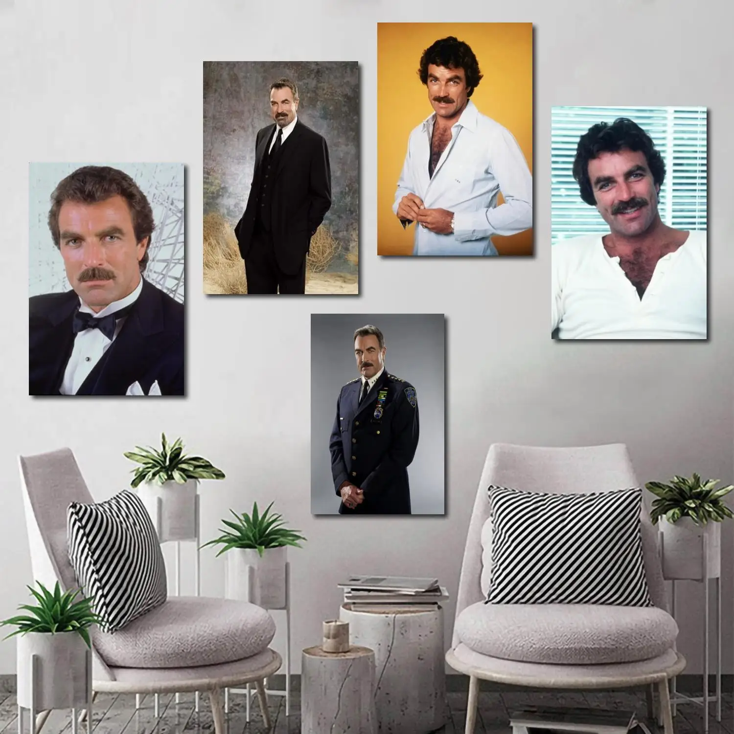 

tom selleck actor poster Decorative Painting 24x36 Canvas Poster Wall Art Living Room Posters Bedroom Painting