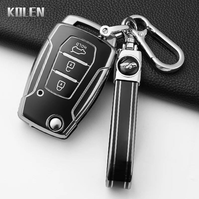 Mode TPU Auto Schlüssel Fall Abdeckung Für SsangYong Kyron Actyon Tivolan Korando Rexton Tivoli Geschützt Schlüsselbund Shell Fob Zubehör – Detail 10