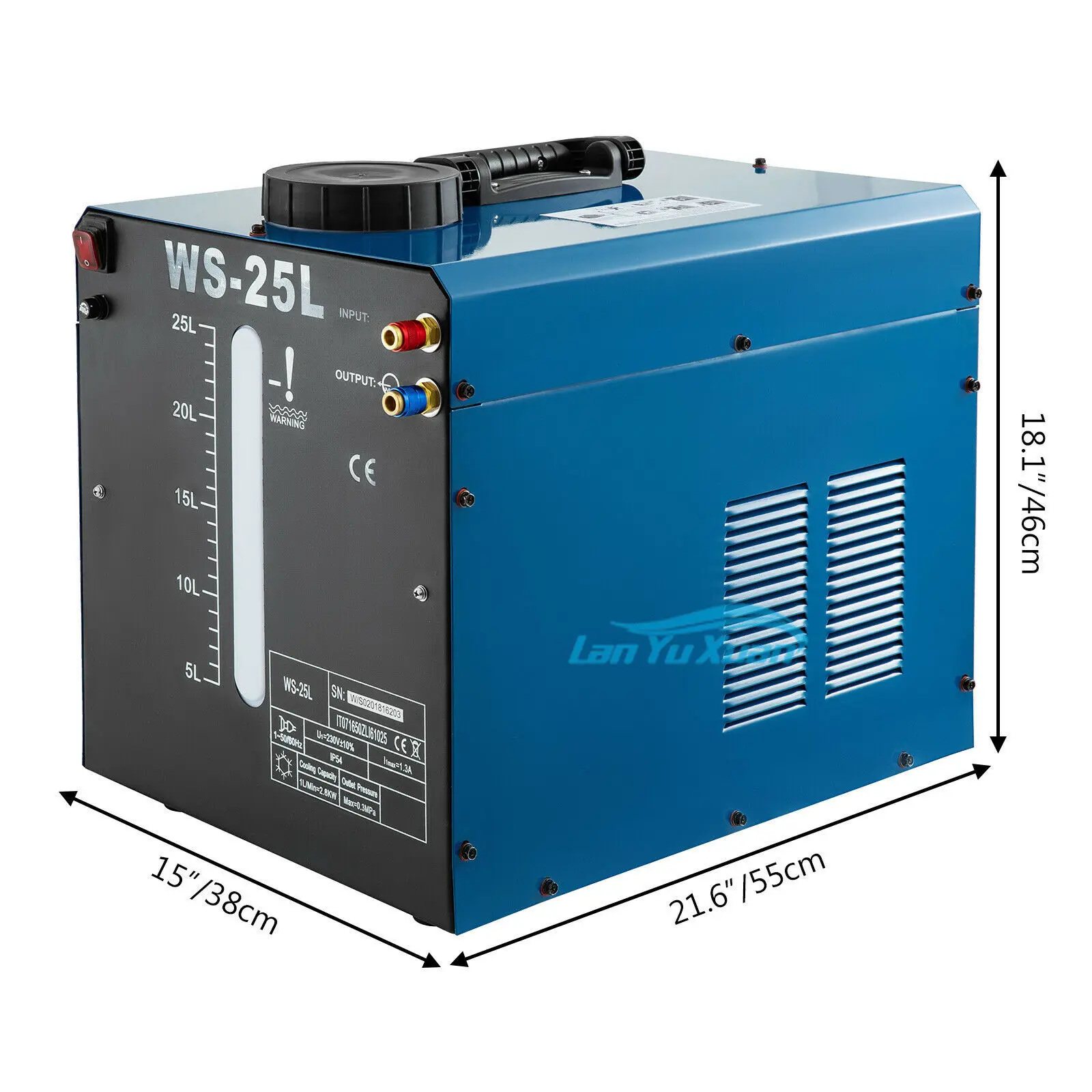 WS-25L Water Cooler MIG TIG Welder Torch Water Cooling System 25L Water Chiller 2