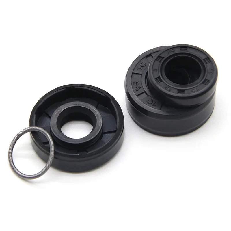 2/5pcs NBR 오일 씰 ID 10mm TC-10*17/18/19/20/22/25/26*5/7/8/10mm 니트릴 고무 샤프트 이중 립 오일 씰 가스켓