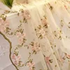 2025 New Luxury High-end High-end Feeling Floral Short Curtains Mesh Non Perforated Bay Windows Balconies Light 3