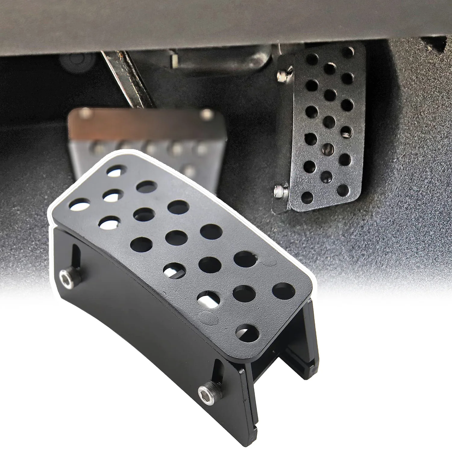 

Anti-Slip Gas Pedal Extender Cover Adjustable Foot Rest Accelerator Pad for Jeep Wrangler JK JKU 2007-2017