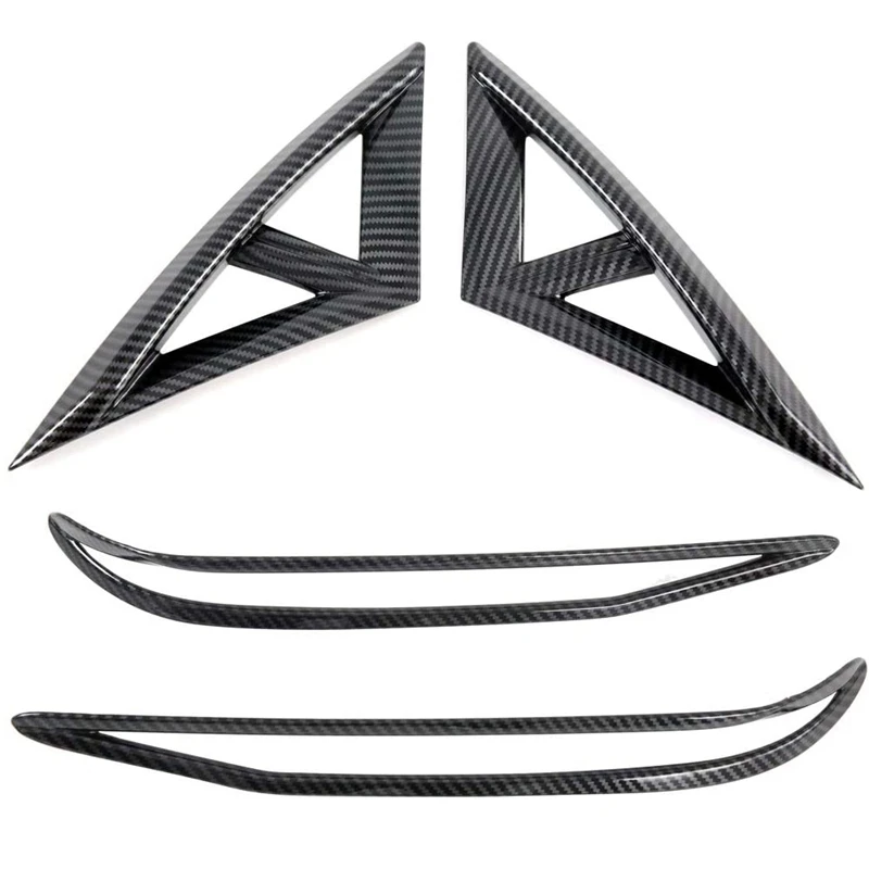 

Для Hyundai Elantra CN7 2021, автомобильные аксессуары, передняя и задняя крышка, отделка, рамка из углеродного волокна