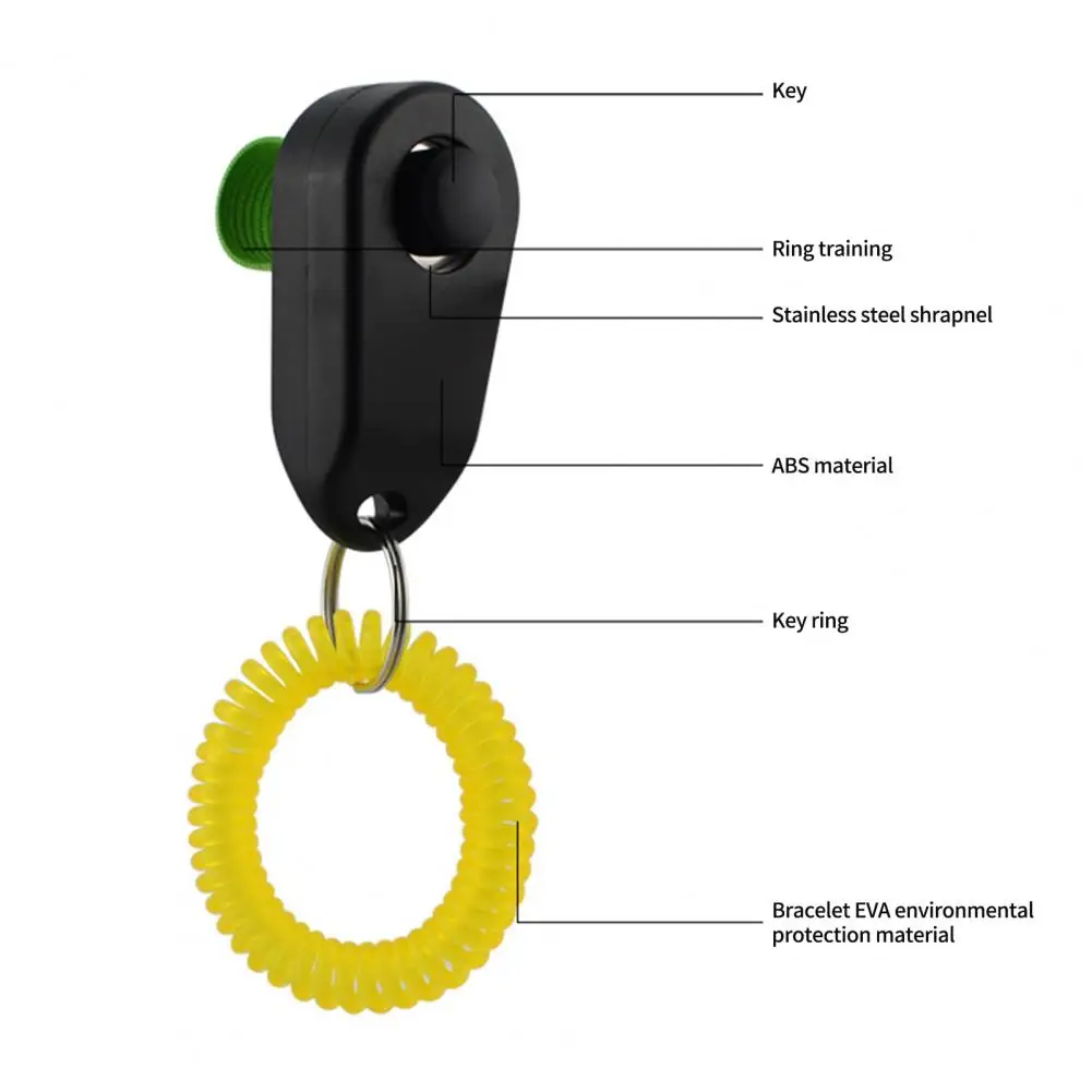 Pet Training Clicker Dog Supplies Comfortable Button Pet Rattles Finger Ring Trainer Compact Cat Dog Behavior Reinforcer Trainer Supplies