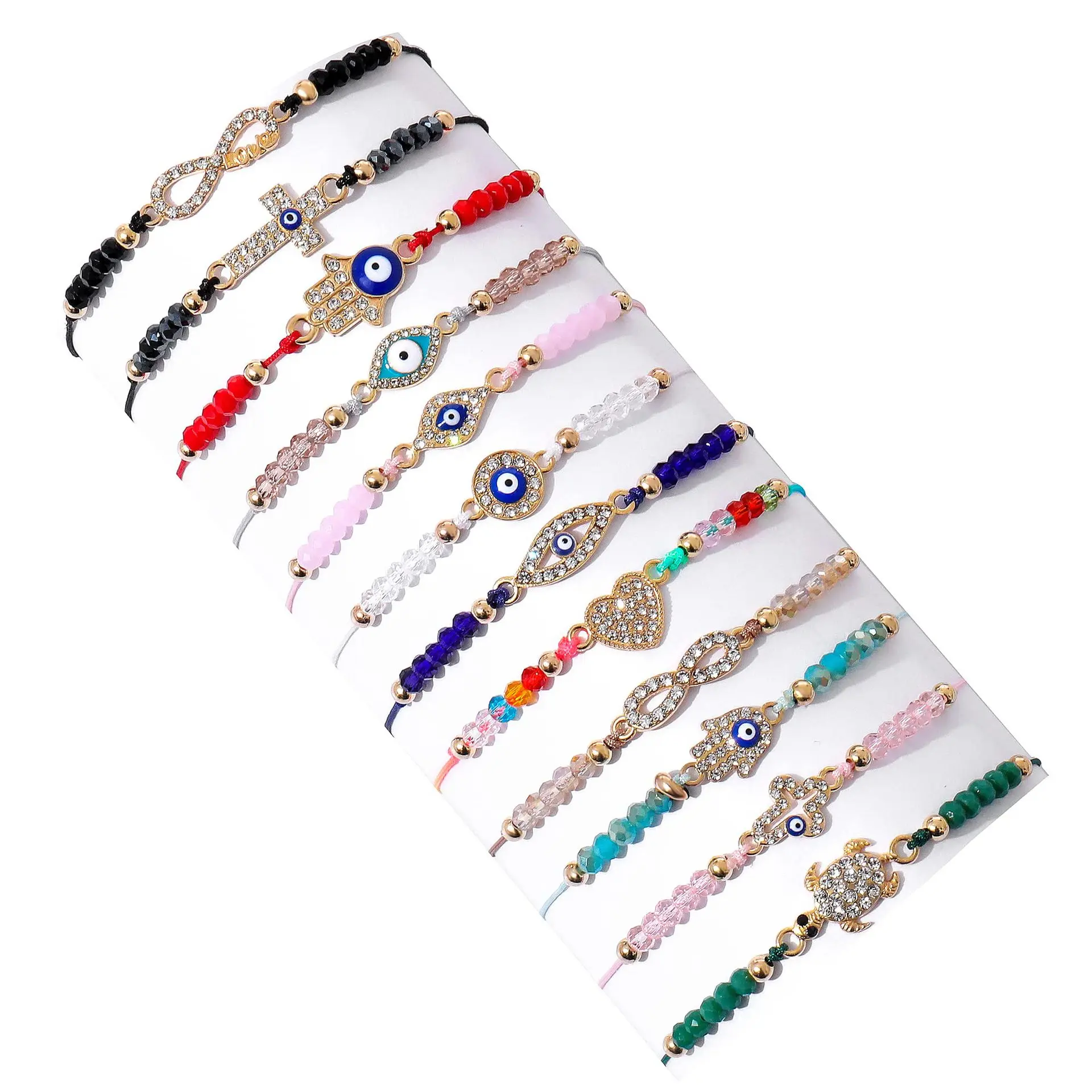 12 Pcs Evil Eye Bracelets Mexican Hamsa Set Protection Mal De Ojo Gold Evil  Eye Anklets Jewelry Gift For Women Girls Boys - Bracelets - AliExpress