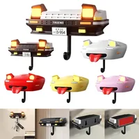 Car Open Headlight Key Holder With Light Initial D AE86 Mazda MX-5 Key Hanger Creative Wall Mount Key Hook For Hallway Entrance 1