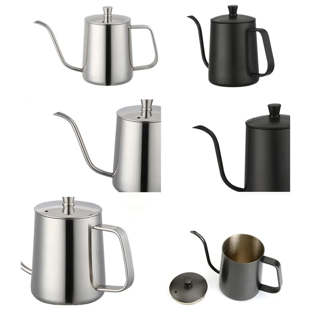 KEMORELA Royal Fine Mouth Gooseneck Coffee Pot Long Spout Pour Over Drip  Coffee Kettle Bronze 304 Stainless Steel DIY Teapot - AliExpress