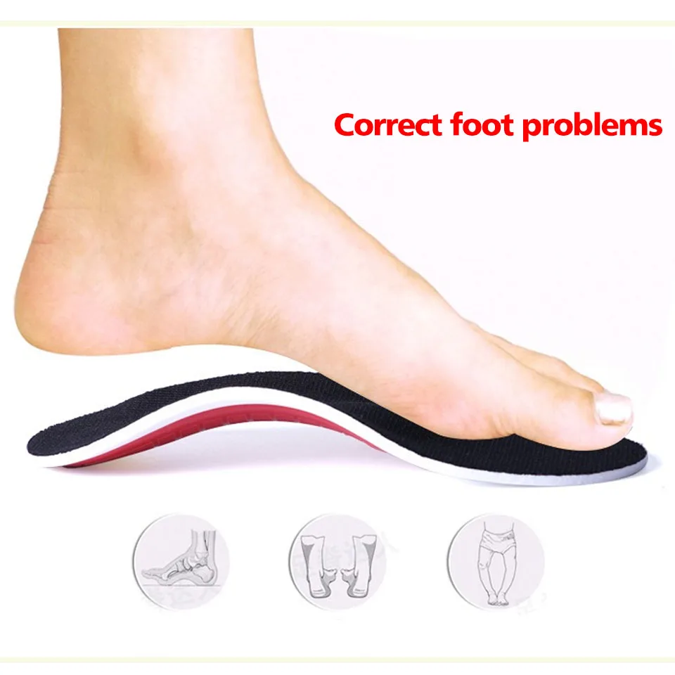 Premium Orthotic High Arch Support Insoles Gel Pad 3D Arch Support Flat Feet For Women / Men orthopedic Foot pain shoe insoles,orthopedic insoles