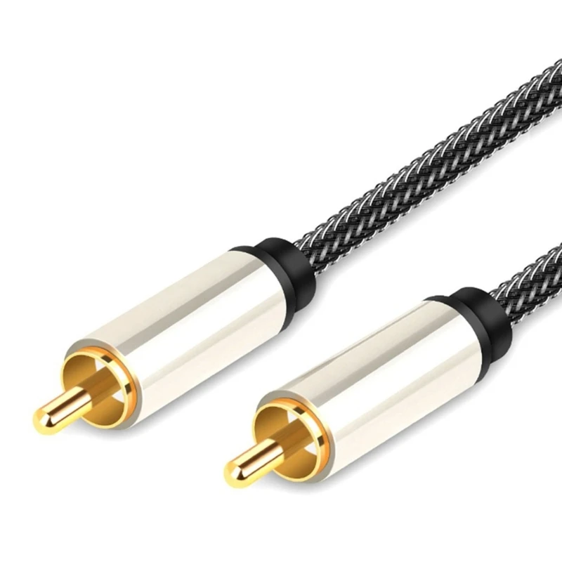 Cable Coaxial de Audio Digital, Cable de Subwoofer chapado en oro