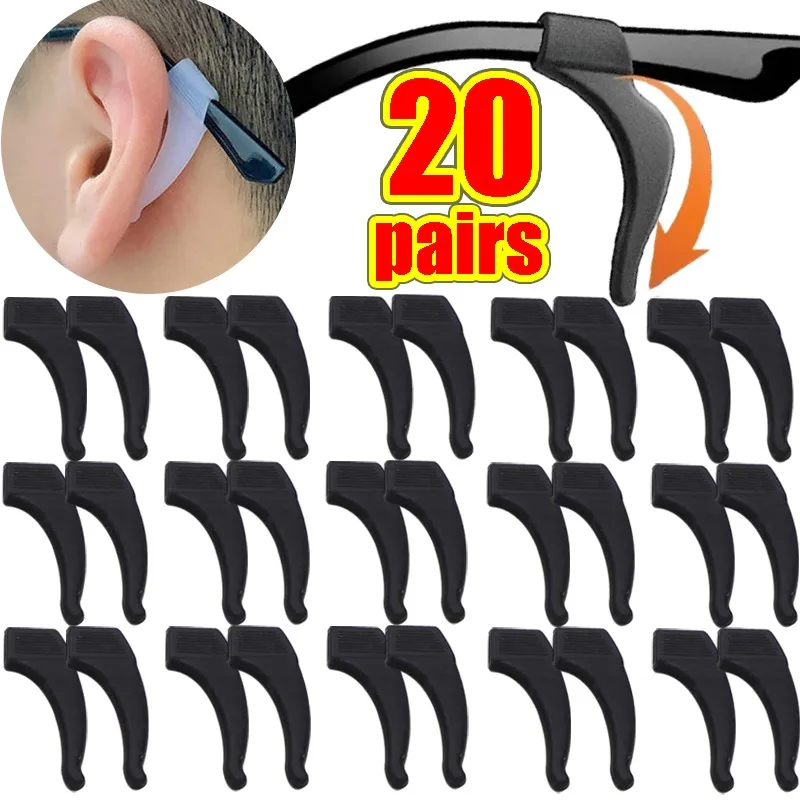 

Anti-slip Glasses Leg Ear Sleeve Silicone Arc-shaped Bracket Fastener Transparent Invisible Anti-fall Eyewear Holder Accessories