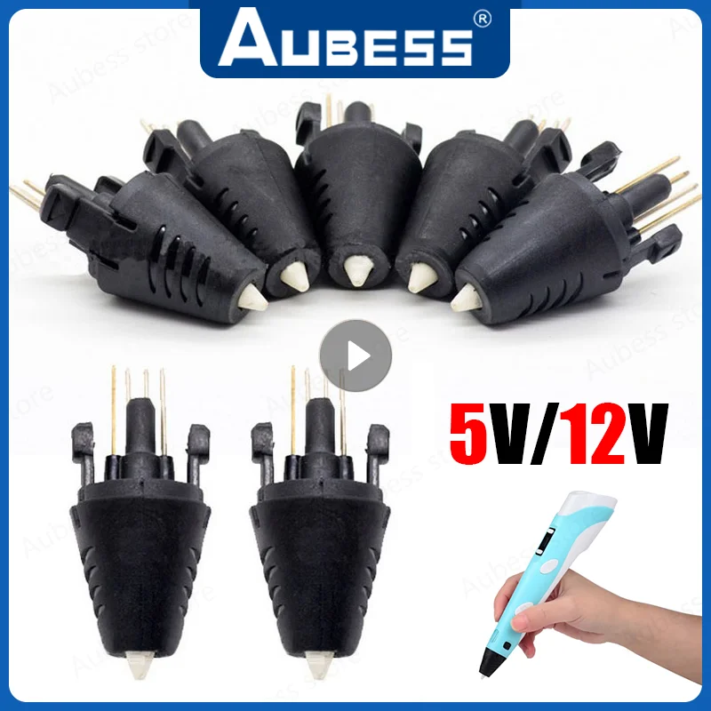 5V/12V Replacement Nozzle Extruder Print Head 1pcs For 1-2 Generation 3D Printing Pen 3d printing pen