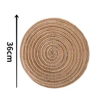  Home Creative Cotton Braid Coaster Handmade Macrame Cup Cushion Bohemia Style Non-slip Cup Mat 