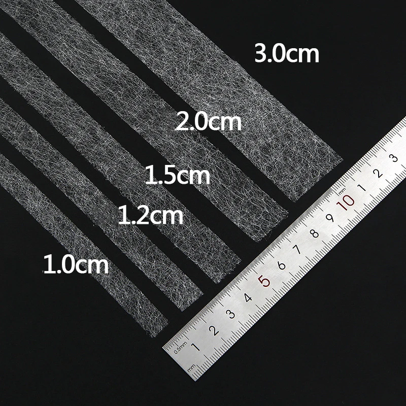 블랙 화이트 핫멜트 메쉬 인터라이닝 접착 원단 의류 다리미 밑단 테이프, 웹 DIY 재봉 액세서리, 70 야드