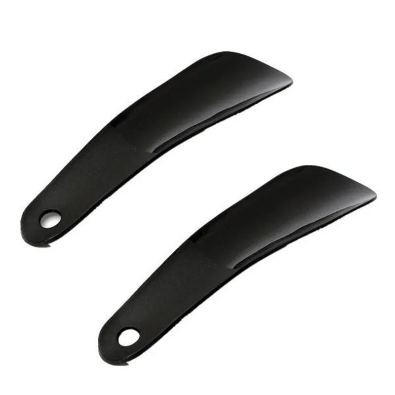 1/4 Stück 16cm Schwarzer Kunststoff-Schuhlöffel Löffelförmiger Schuhlöffel Flexibler Robuster Reise-Schuhlöffel Tragbarer Mini-Schuhlöffel – Detail 13